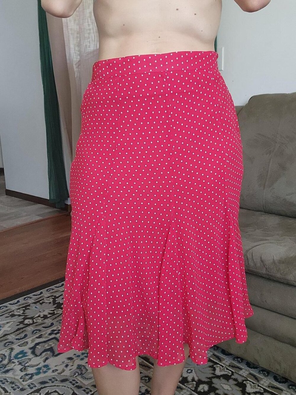 Jaclyn Smith Women's White and Red Skirt